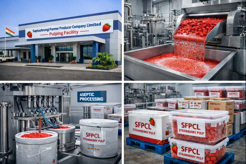 Strawberry Pulp Production